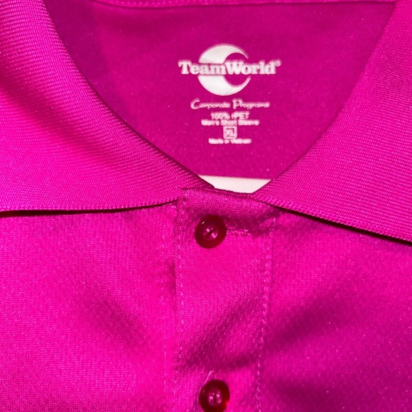 WEGMANS Grocery Store Polo Shirt Worker Employee Uniform pink size XL - Picture 4 of 4